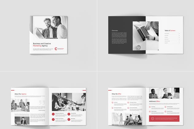 企业市场营销企划画册设计模板套装 Business Marketing – Company Profile Bundle 3 in 1插图(7)