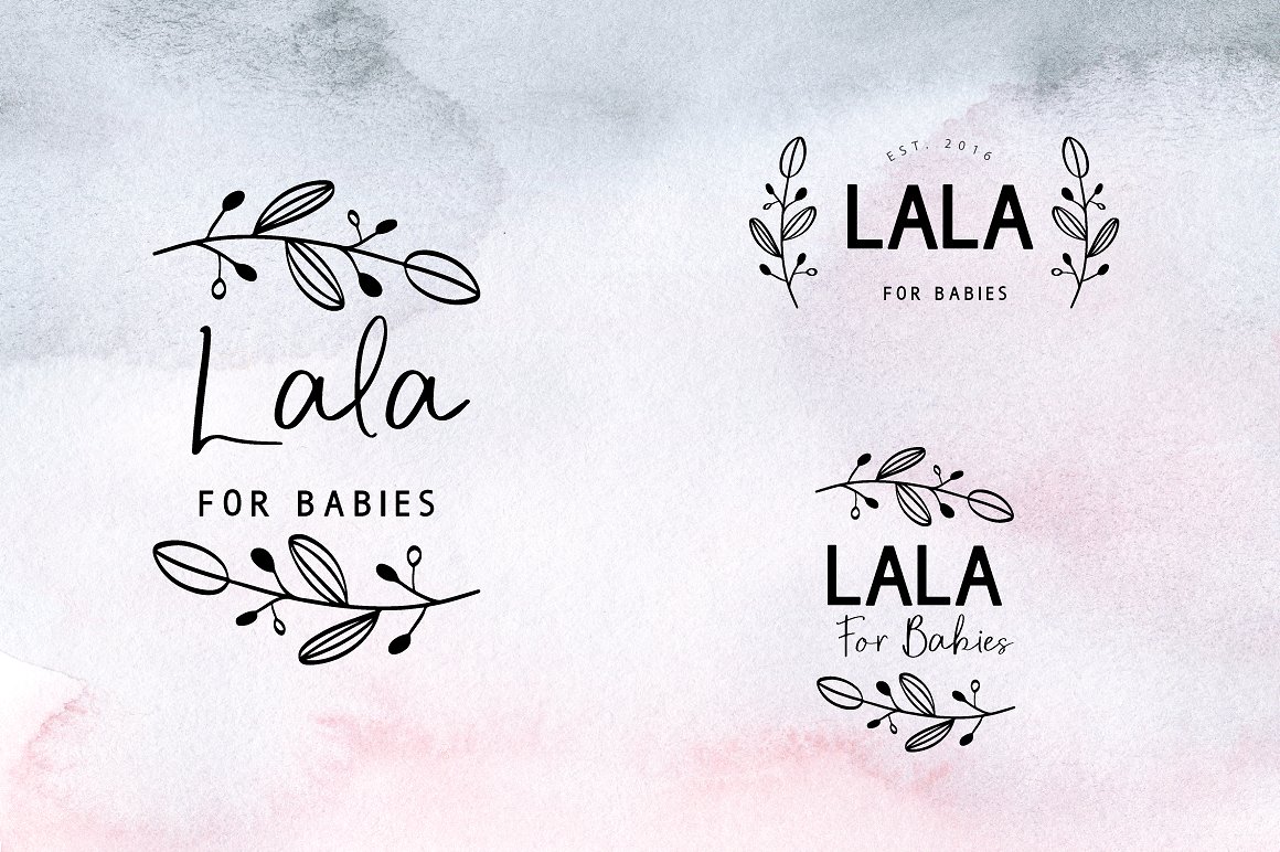 100+精致美丽的手绘花卉元素插图(7)