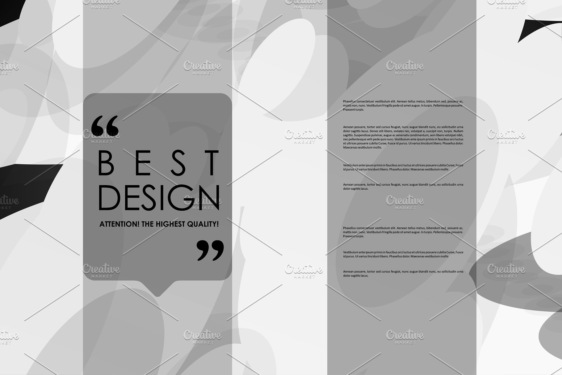 抽象彩色几何椭圆图形宣传册模板 Brochure Templates插图(17)