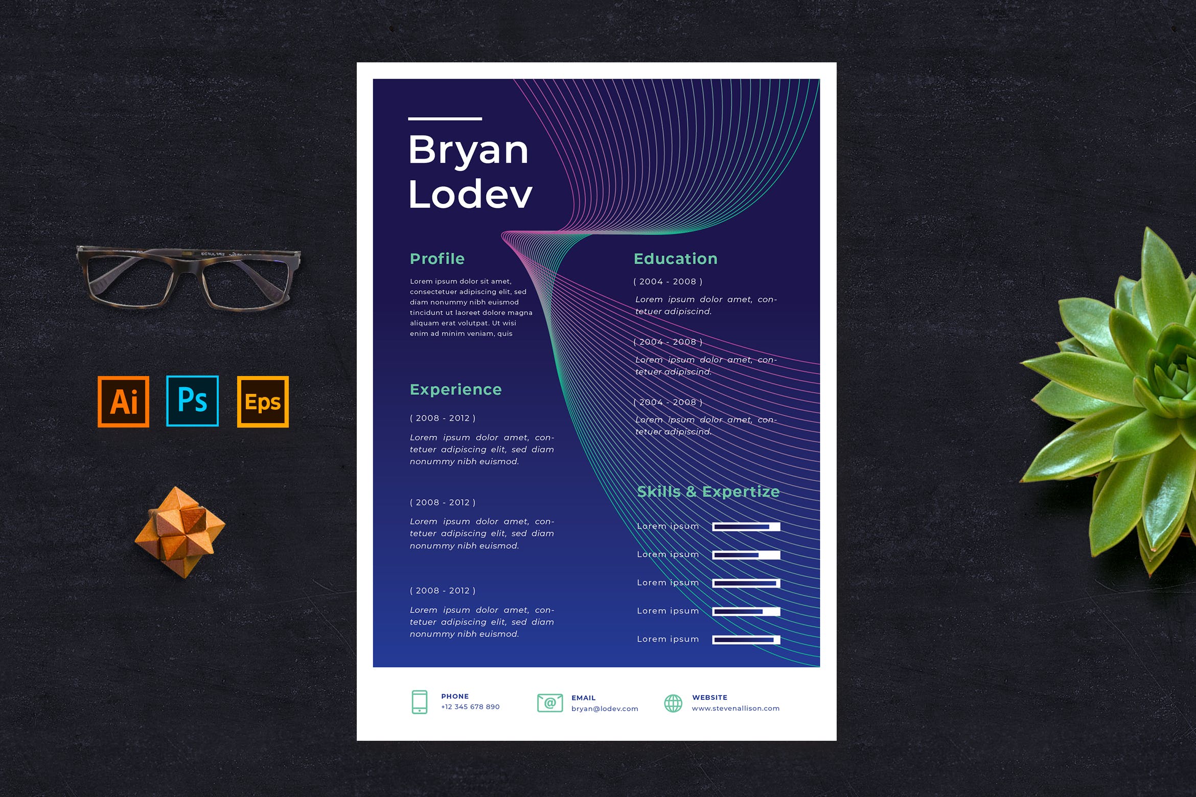 创意简历模板下载v73 Resume Vol. 73插图