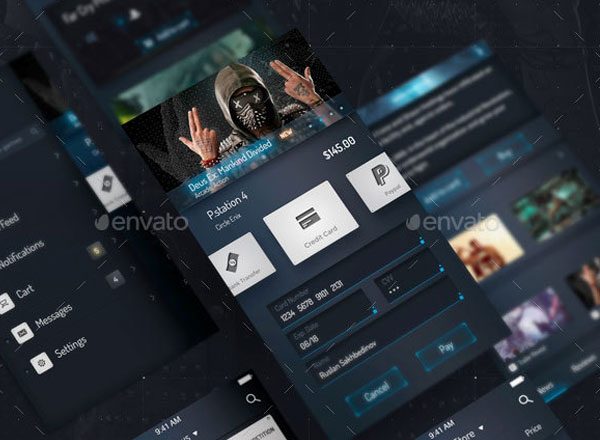 高清 iOS APP UI 套件模板 UI Design Phone 5 Bundle [PSD]