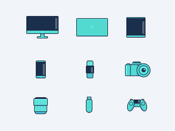 矢量设备图标素材之家精选sketch素材