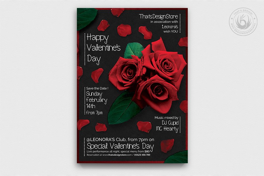 10款经典的情人节海报模板下载 [PSD]插图(7)