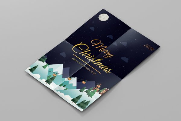 圣诞节&amp;新年主题海报设计模板 Christmas Flyer