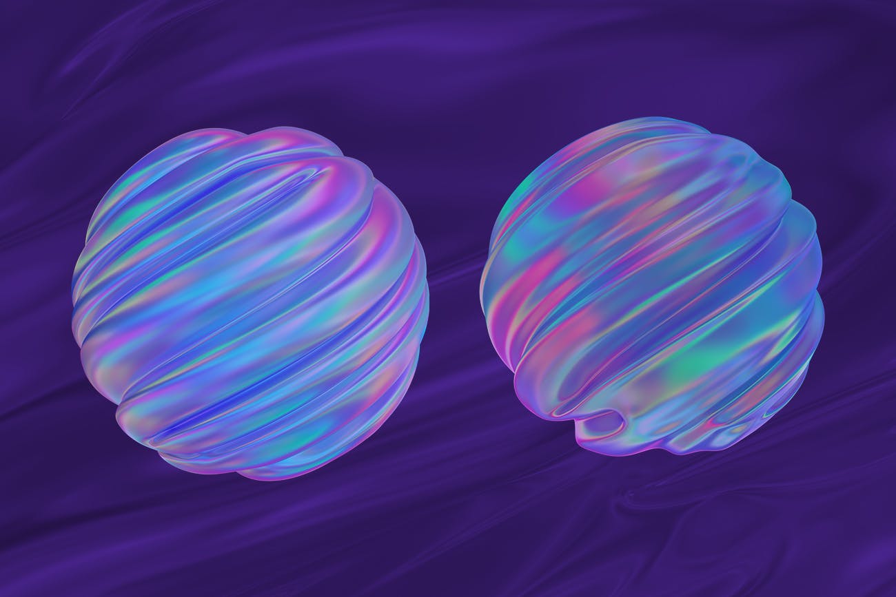 抽象3D渲染有机图形PNG背景图素材 Abstract 3D Rendering of Organic Shapes插图(8)