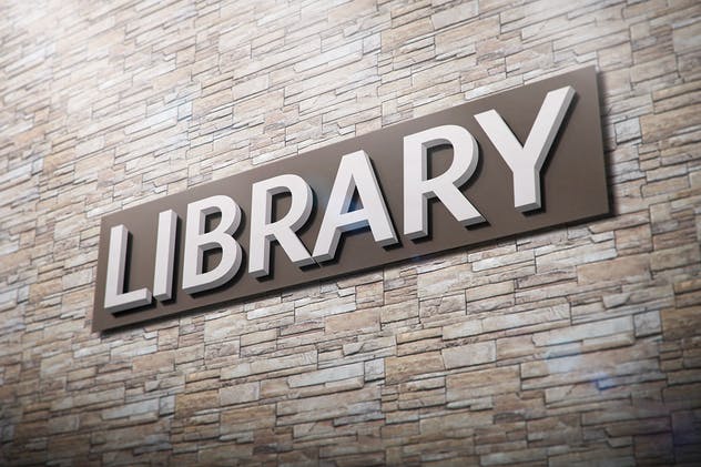 3D立体Logo挂墙演示样机模板 3D Logo Modern Wall Sign Mock-Ups Vol.2插图(8)