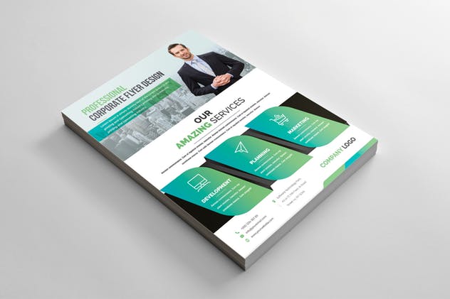 企业招商企业宣传海报模板 Corporate Flyer插图(3)