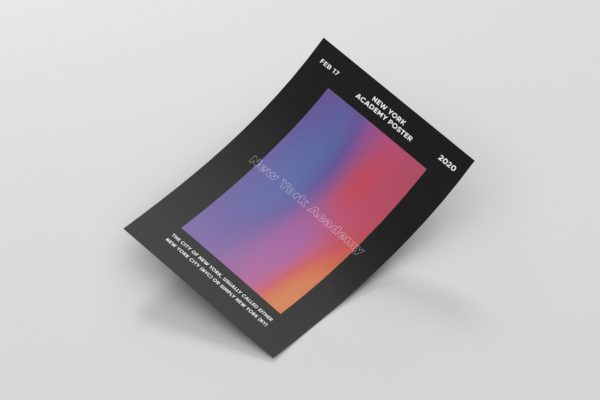 抽象色彩渐变创意海报传单素材库精选PSD模板 Abstract Gradient Flyer Template