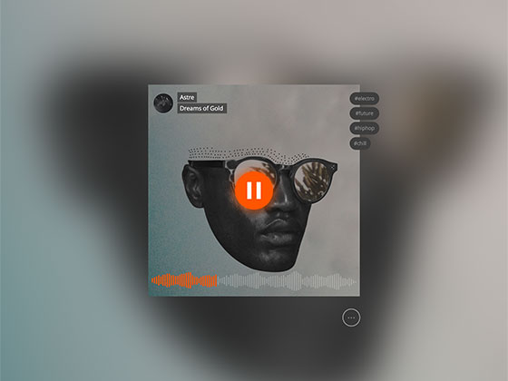 Sound Cloud Card素材之家精选sketch素材