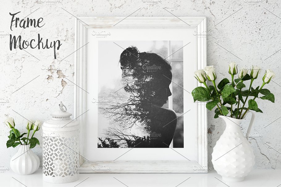 超级相框画框展示样机包 Interior Frame Mockup Bundle Vol 1插图(20)