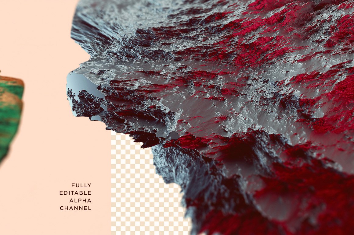 创意抽象纹理系列：24个彩虹色有机形状纹理 Surface Vol. 2插图(4)