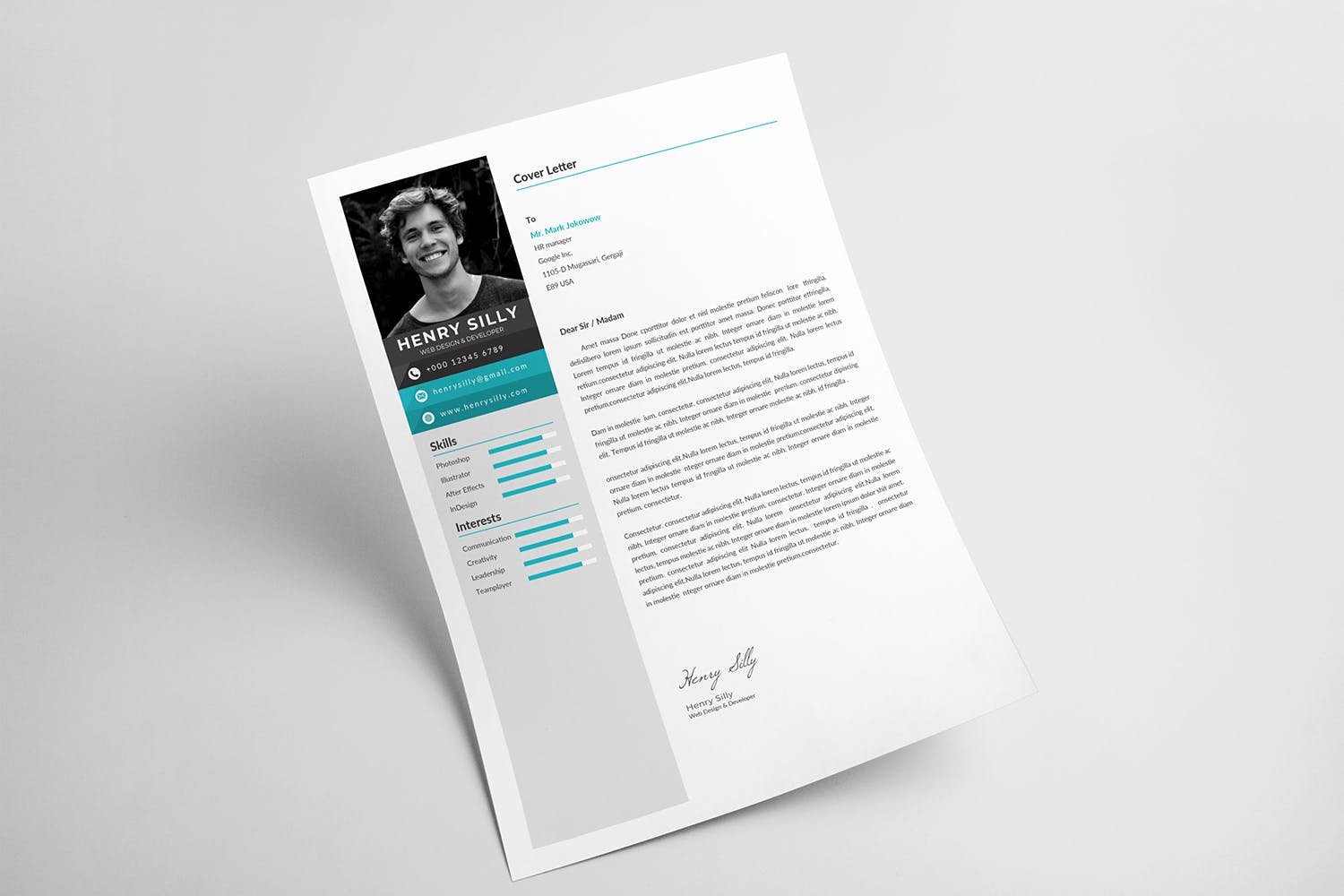 网站设计师&开发工程师简历/介绍信模板 CV Resume插图(5)