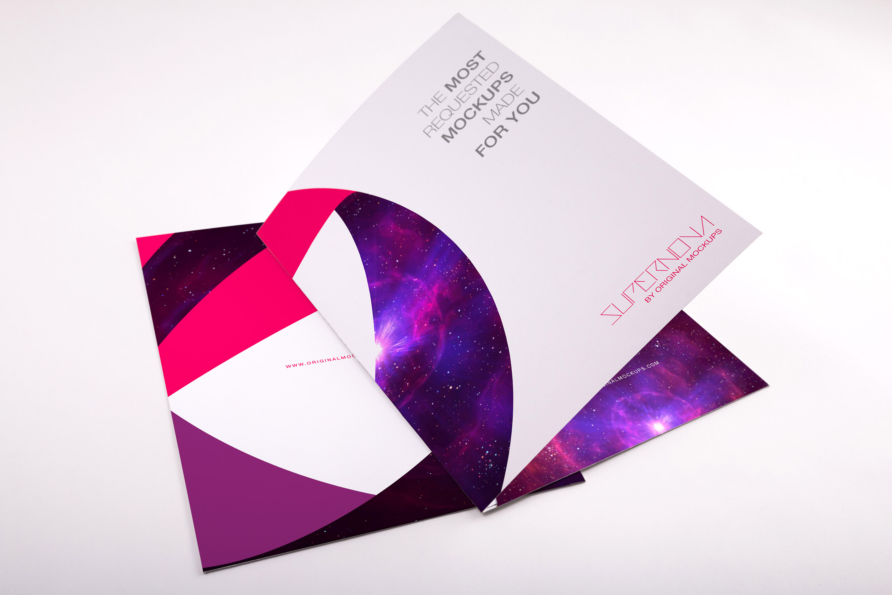 会议/办公专用文件夹外观设计图PSD样机模板02 Folder PSD Mockup 02插图