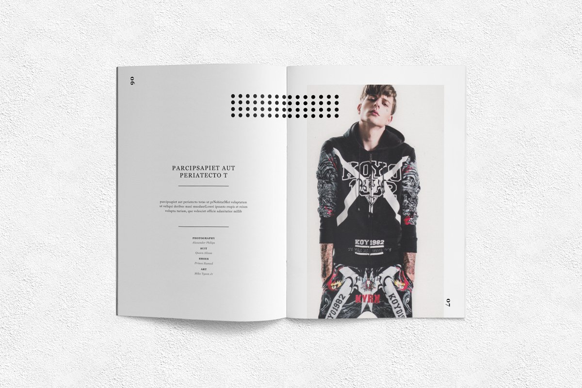 时尚男装杂志画册设计模板插图(3)