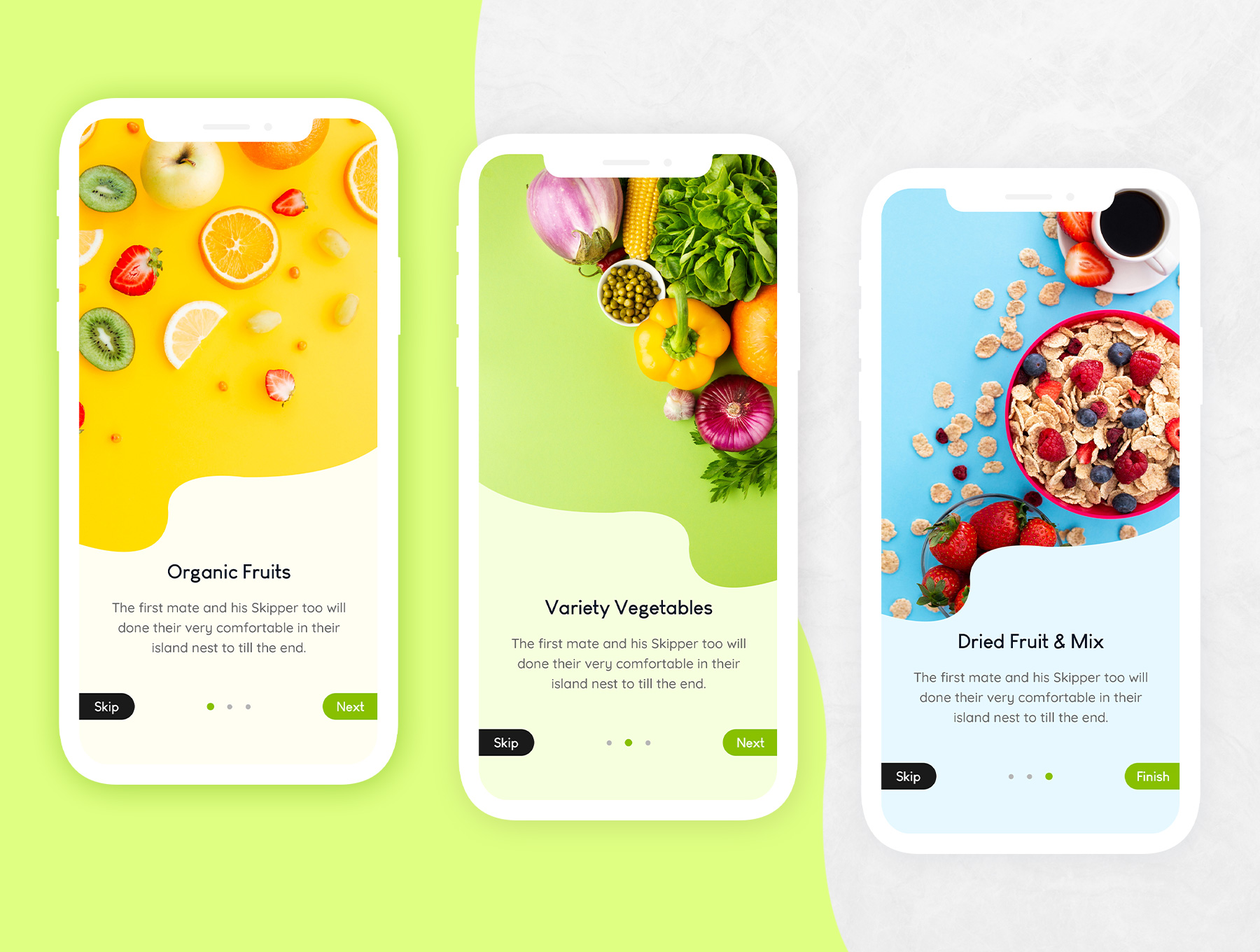 素材库下午茶：有机水果蔬菜商店APP应用UI设计素材库精选套件插图(7)