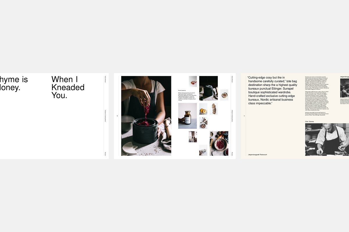 极简设计餐馆菜谱模板下载插图(2)