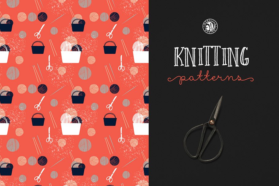 纺织针织图案纹理 Knitting Patterns插图(1)