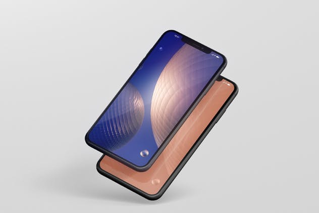 高品质的iPhone XS Max智能手机样机模板 Phone XS Max Mockup插图(7)