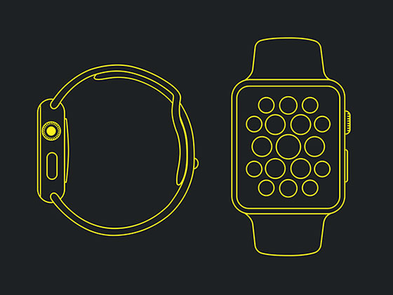 Simple Apple Watch Wireframe素材之家精选sketch素材