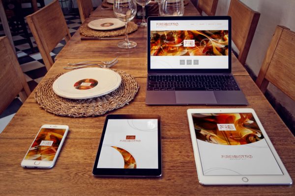 苹果智能设备屏幕界面UI设计效果图样机套装 iPhone 6, iPad Mini 3, iPad Air 2, Macbook, Dish Mockup