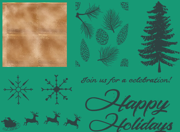 节日纹理及祝福字体素材: Festive Textures Graphics and Catchwords