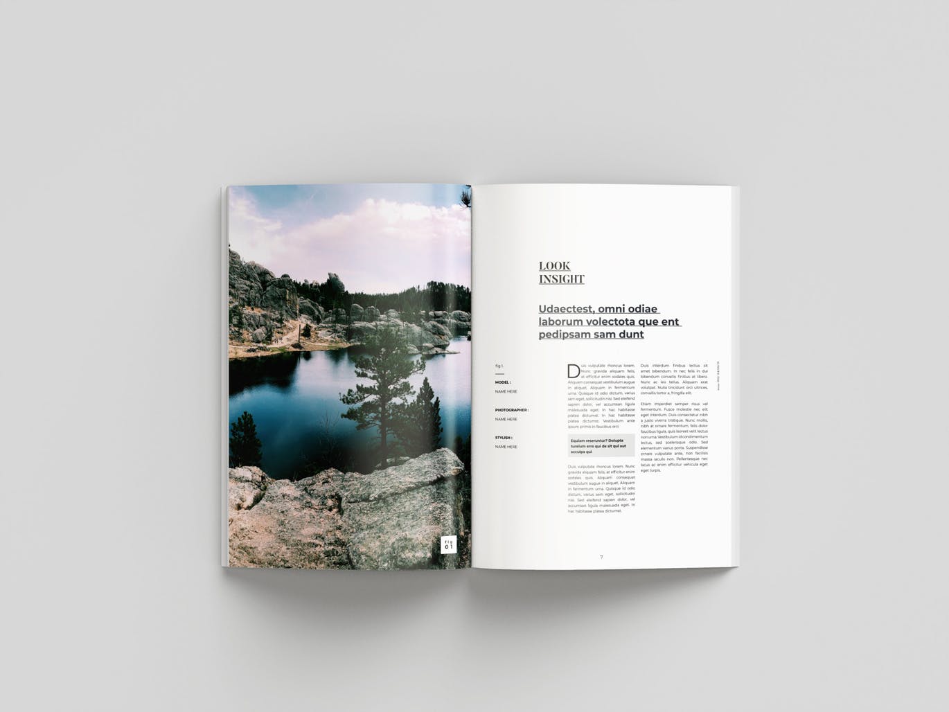 旅行/摄影/品牌主题杂志设计INDD模板 Magazine插图(3)