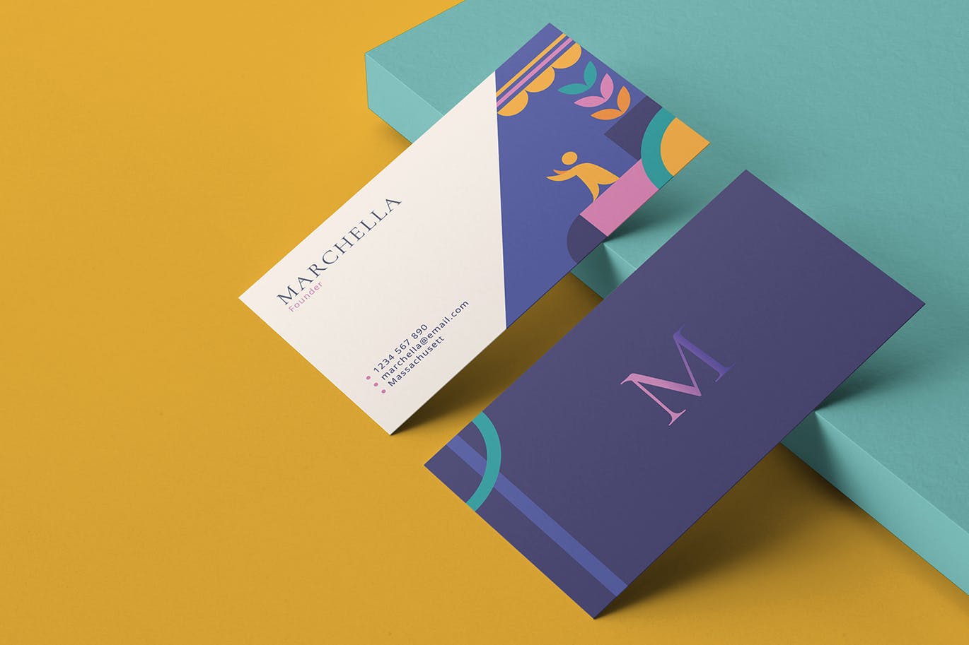 色彩缤纷企业名片模板v03 Business Card v.03插图(2)