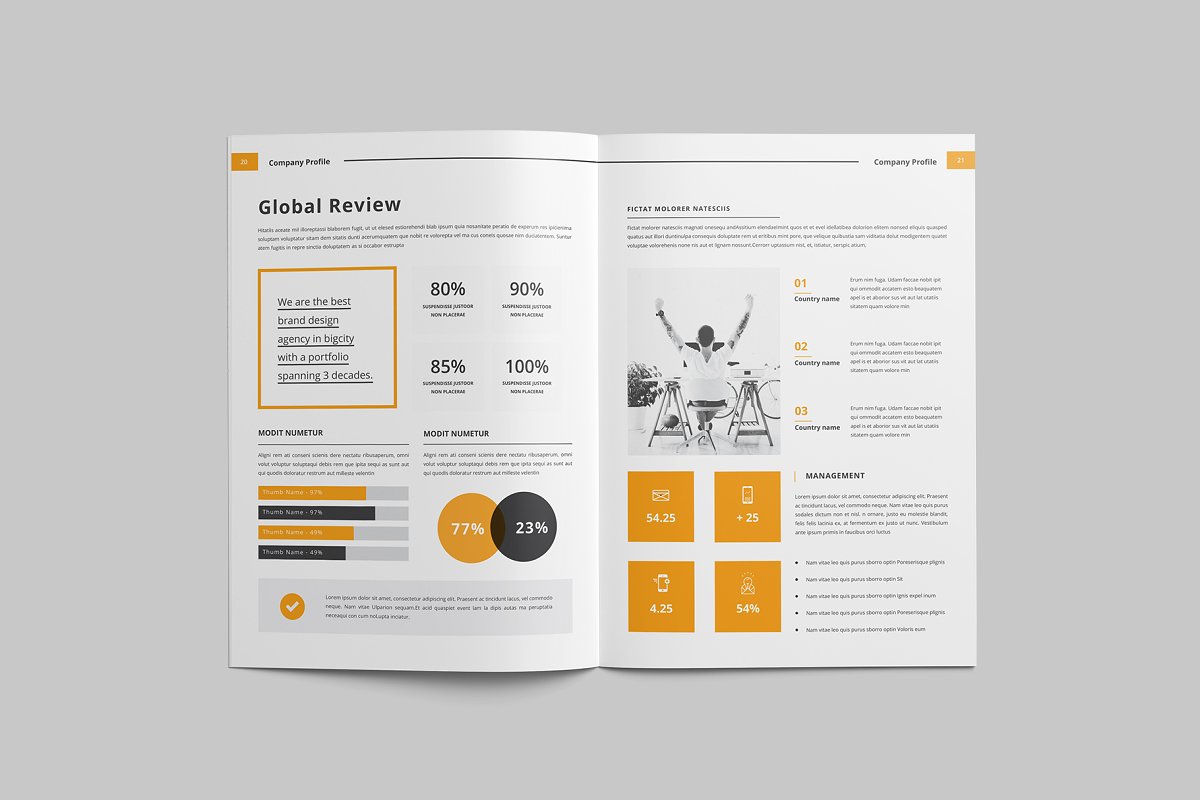 时尚高效企业简介/介绍宣传册模板插图(10)