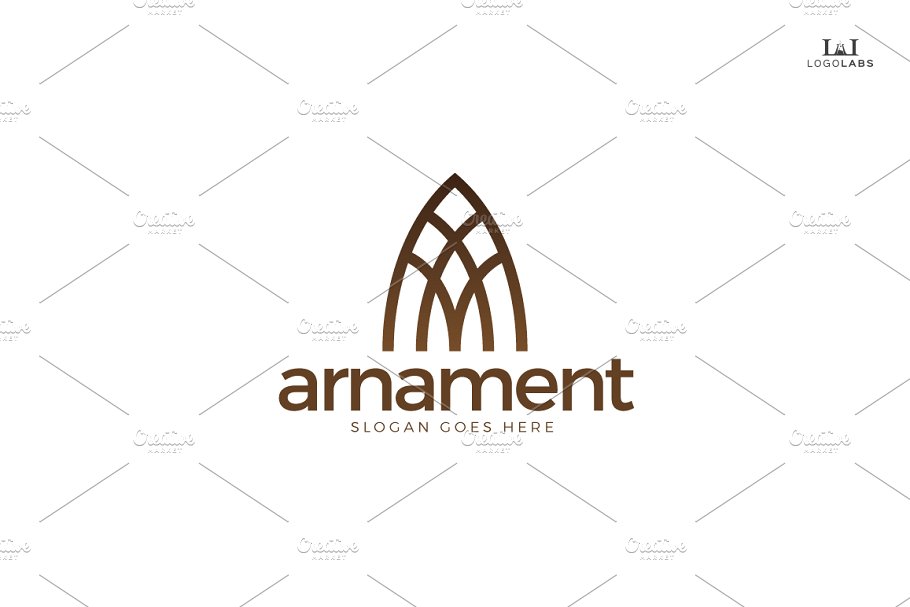 创意字母Logo模板系列之字母A Arnament – Classy Letter A Logo插图