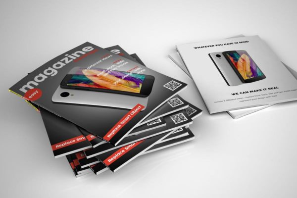 杂志封面封底设计样机模板 Magazin Mock Up