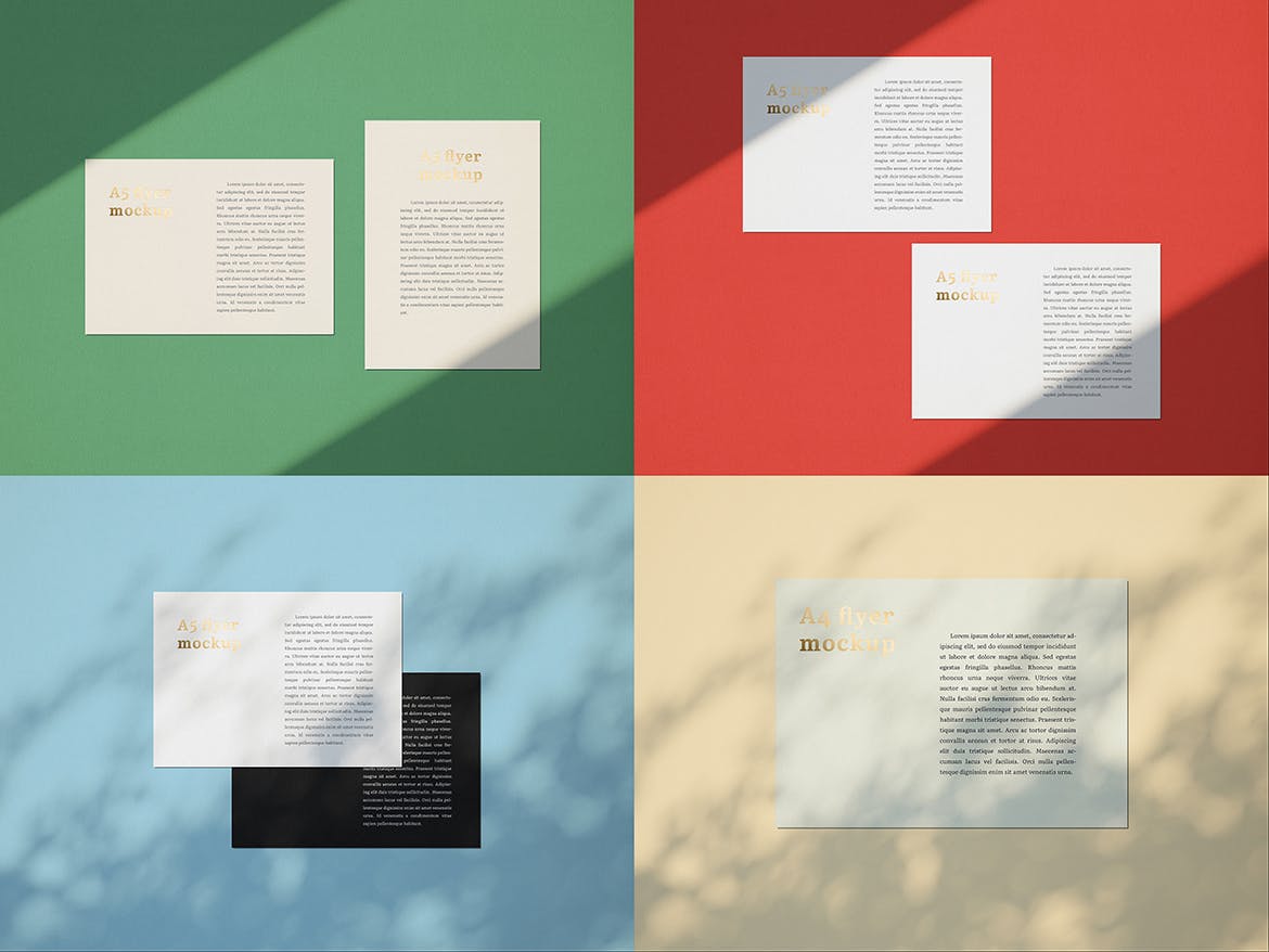 品牌VI设计系统办公用品印刷品套件样机 Stationary Mockup — Set 1插图(6)