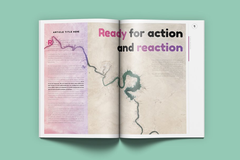 潮流时尚生活杂志模板 Magenta Magazine插图(12)