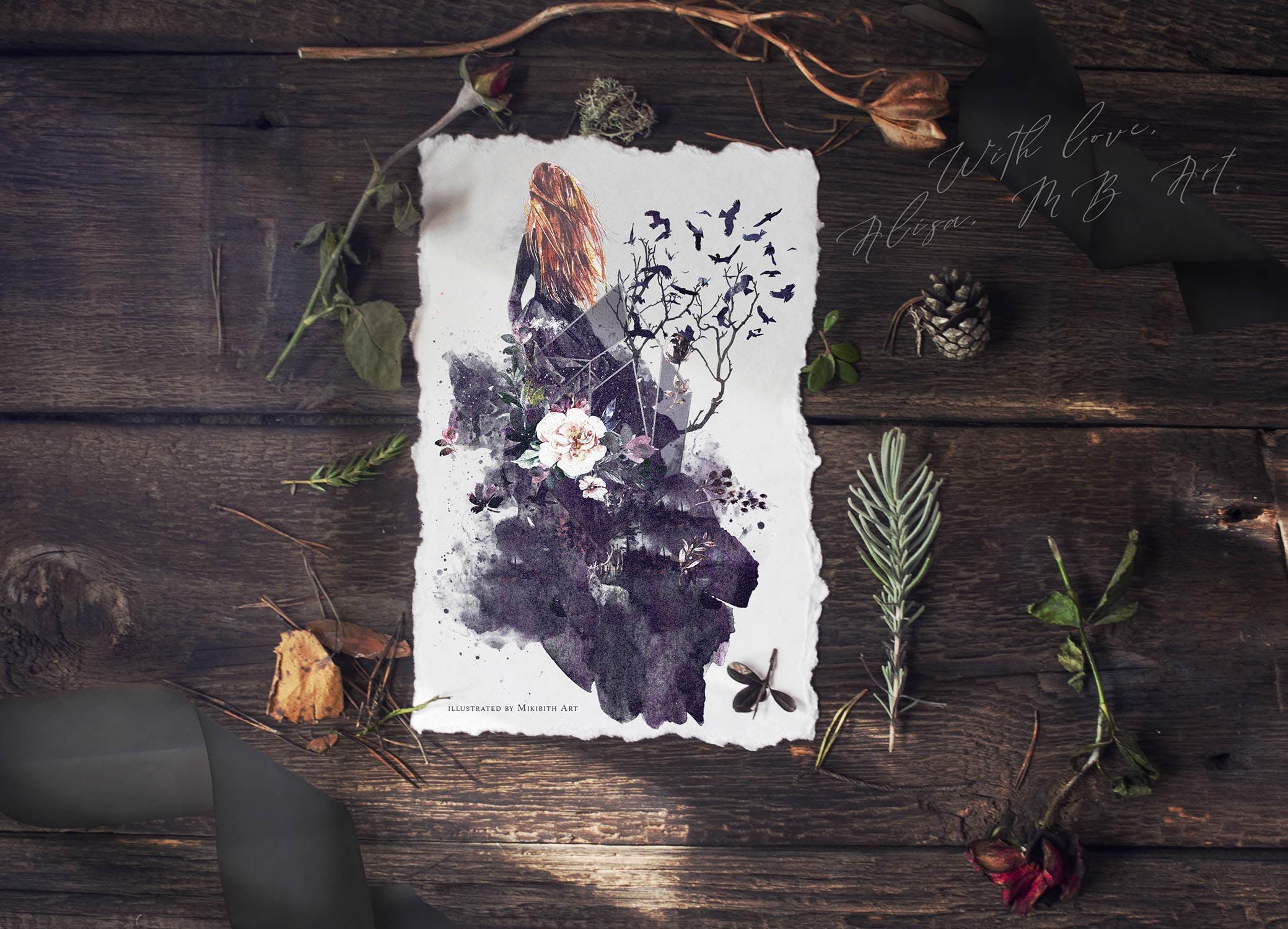 高品质梦幻水彩矢量插画素材大合集[1.88GB] Fantasy illustrations “Once in the dream”插图(15)