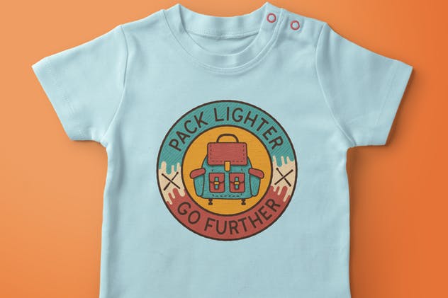 复古探险旅行品牌Logo设计模板 Retro Adventure Badge / Vintage Travel Logo插图(4)