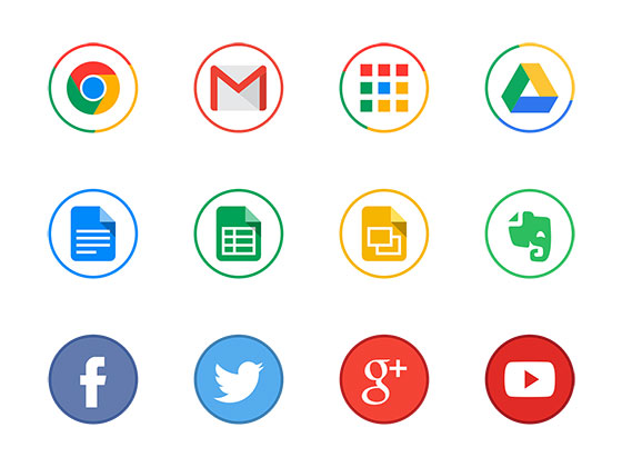 65 枚圆形彩色图标素材之家精选sketch素材