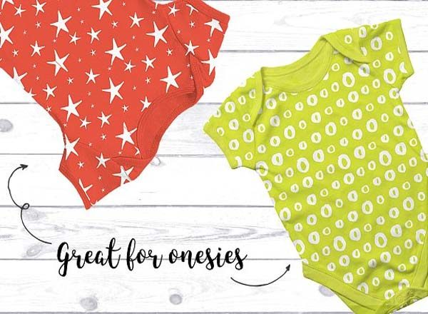 国外流行手绘儿童无缝图案插图(1)