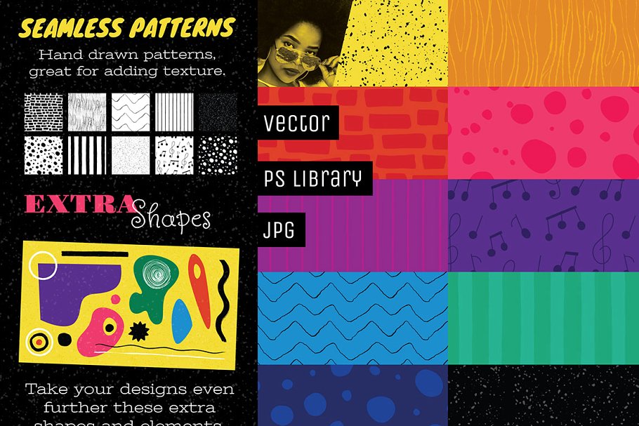 爵士音乐主题插画 Jazz Music Inspired Illustrations插图(5)