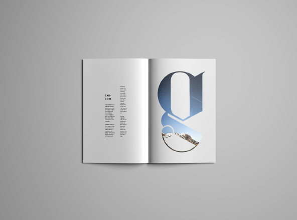 产品手册/宣传册设计效果图样机模板 Tabloid Brochure Mockup – Photoshop