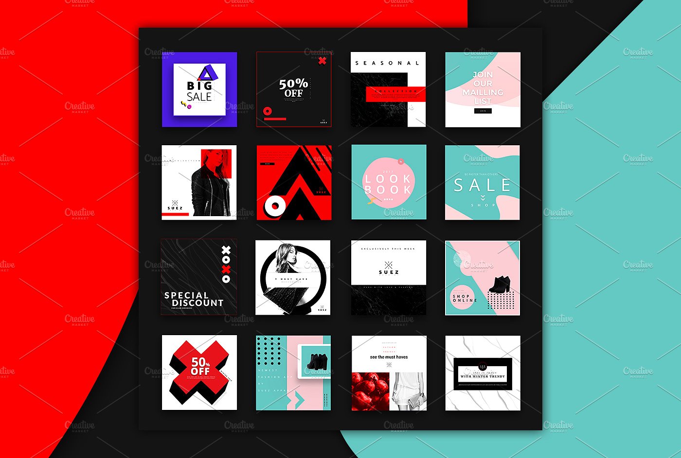 社交媒体主题 UI 界面设计素材包 Vinkel Social Media Kit插图(3)