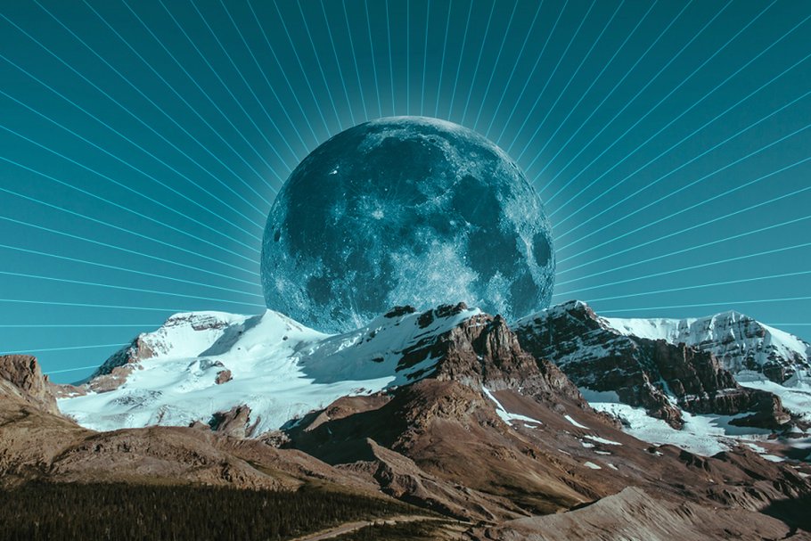 23张月亮月相变化高清照片素材 Moon Cycle Photo Set插图(4)