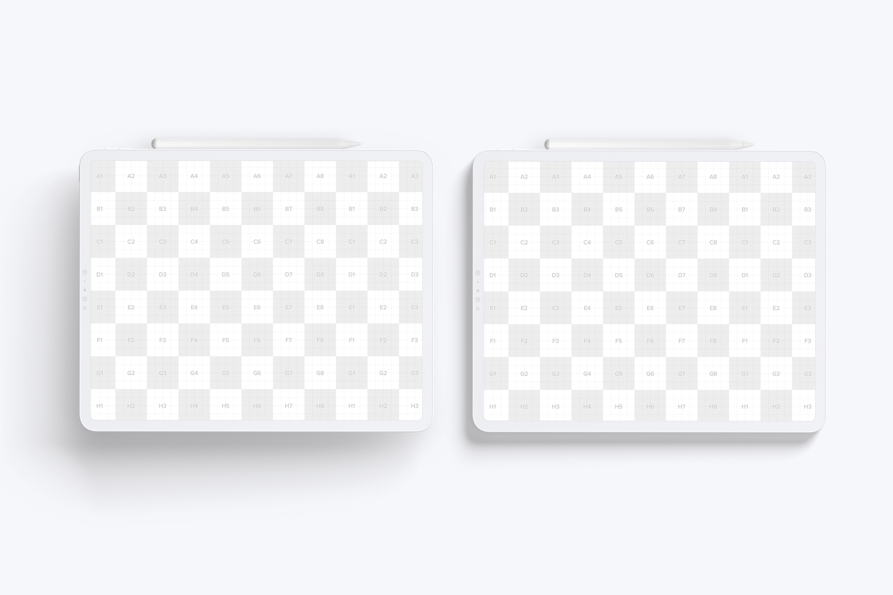 iPad Pro平板电脑界面设计预览前视图黏土样机 Clay iPad Pro 12.9” Mockup, Landscape Front View插图(3)