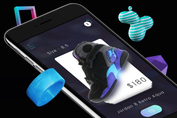 电商网上购物APP应用商品卡片界面模板 Shop Card 2 Mobile Ui