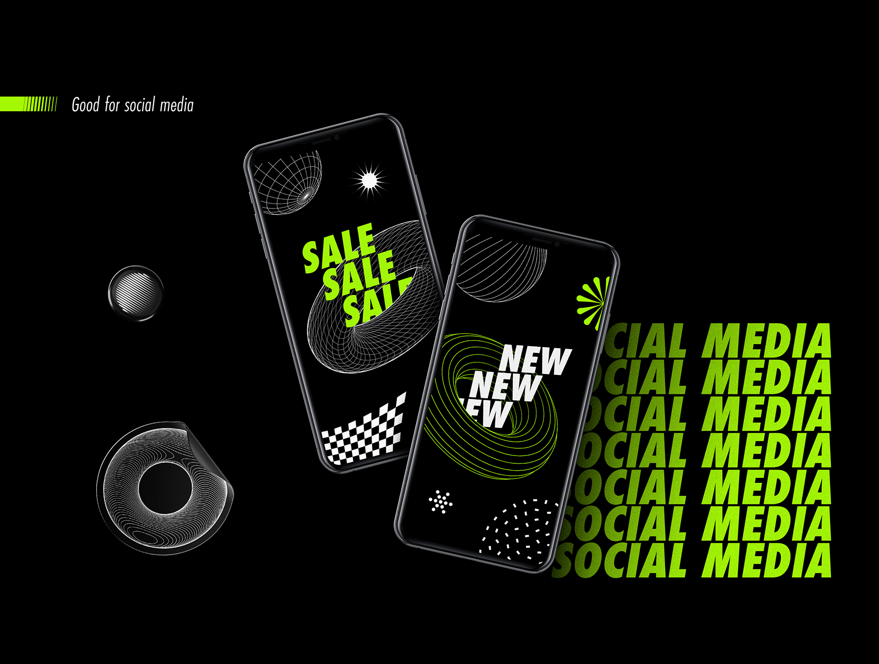 素材库下午茶:100个抽象元素形状设计合集插图(6)