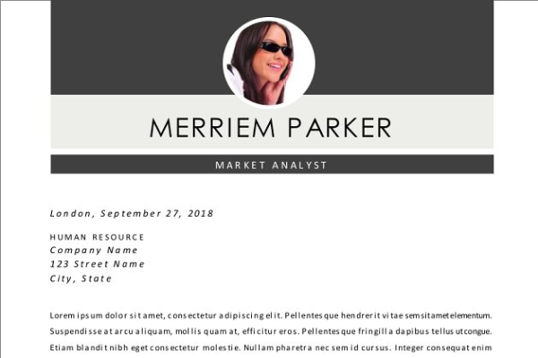 二合一照片简历模板 2 in 1 modern photo resume template