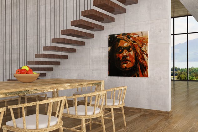 室内油画作品展示样机模板Vol.8 Picture Art Mockup [Vol 8]插图(3)