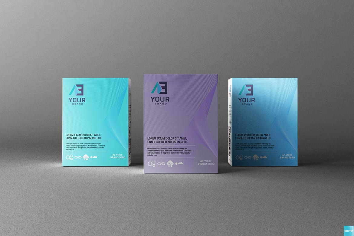 高品质的包装盒子设计VI样机展示模型mockups插图(7)