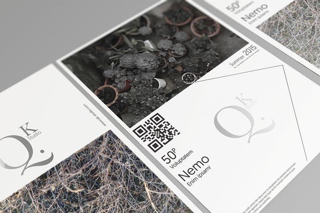 简约A4/A5尺寸海报传单样机V3 A4/A5 Poster-Flyer Mockups V3插图(6)