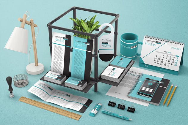 品牌企业办公用品场景样机合集 Branding & Identity Mockups插图(1)