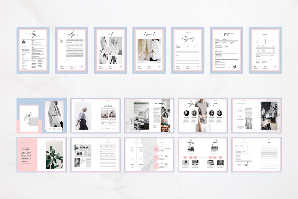 优雅简洁的画册模版下载[indd]插图(9)