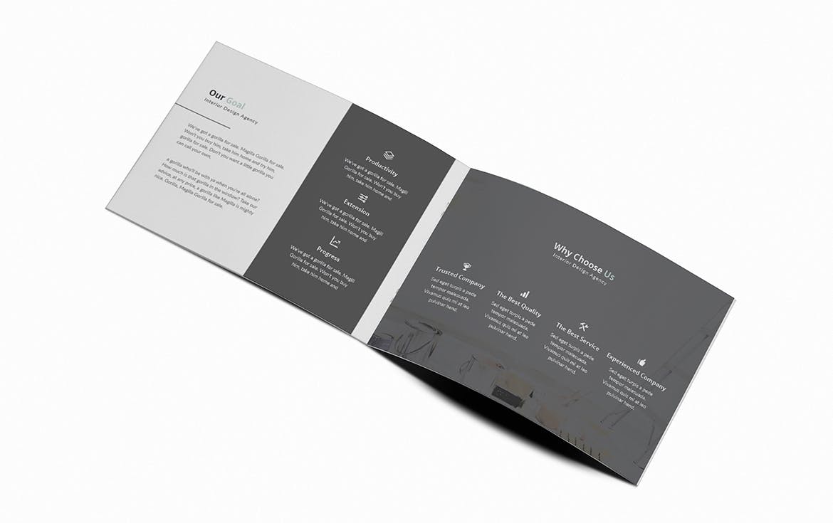 北欧装修风格室内设计A5规格画册设计模板插图(5)